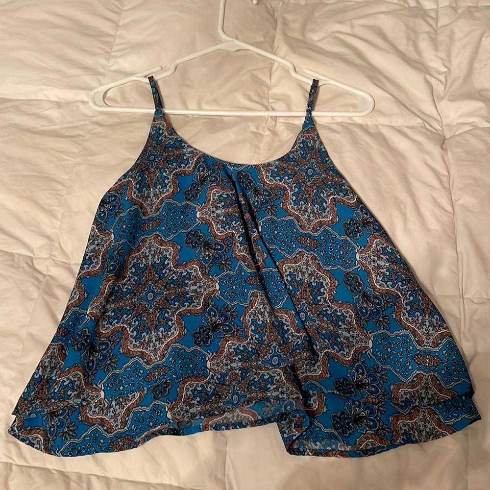 Macy’s Casual baby blue summer top